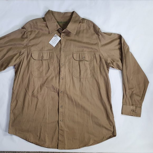 BOULDER CREEK TRADING COMPANY Mens Long Sleeve But - Picture 1 of 5